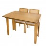 Conjunto de Mesa Aparador Top Extensível 0,45-0,76x1,10m Tampo de Madeira com 2 Cadeiras Top Diversos Tecidos Imbuia