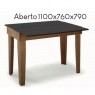 Conjunto de Mesa Aparador Top Extensível 0,45-0,76x1,10m Tampo de Madeira com 2 Cadeiras Top Diversos Tecidos Imbuia